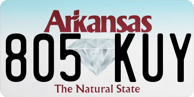 AR license plate 805KUY