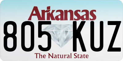 AR license plate 805KUZ