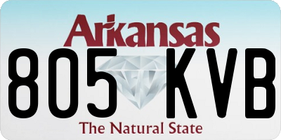 AR license plate 805KVB