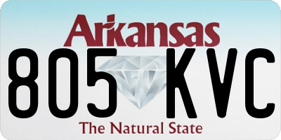 AR license plate 805KVC