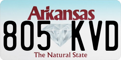 AR license plate 805KVD