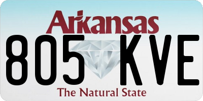 AR license plate 805KVE