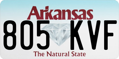 AR license plate 805KVF
