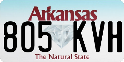 AR license plate 805KVH