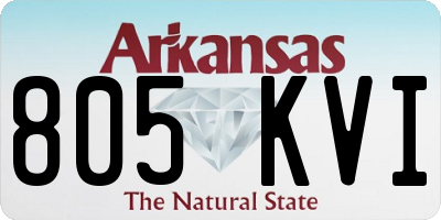 AR license plate 805KVI