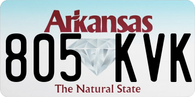 AR license plate 805KVK