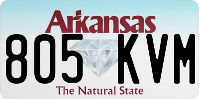 AR license plate 805KVM