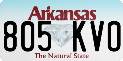 AR license plate 805KVO