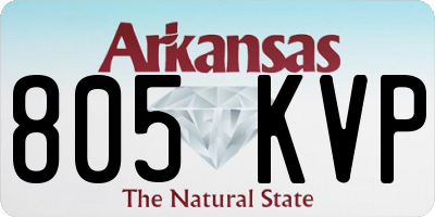 AR license plate 805KVP