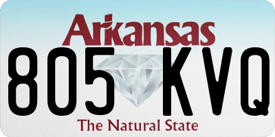 AR license plate 805KVQ