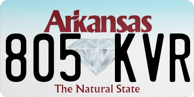 AR license plate 805KVR