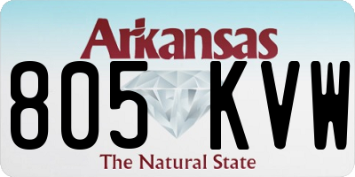 AR license plate 805KVW
