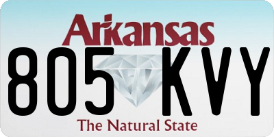 AR license plate 805KVY