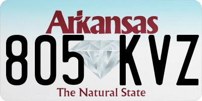 AR license plate 805KVZ