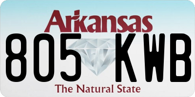 AR license plate 805KWB