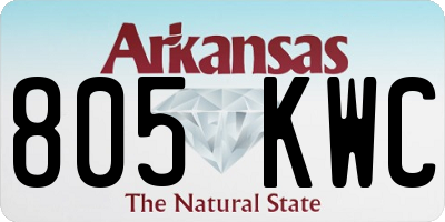 AR license plate 805KWC