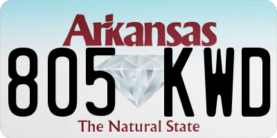 AR license plate 805KWD
