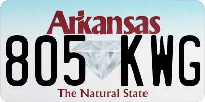 AR license plate 805KWG