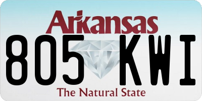 AR license plate 805KWI