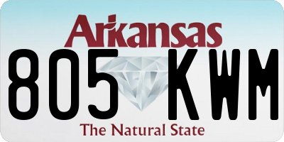 AR license plate 805KWM