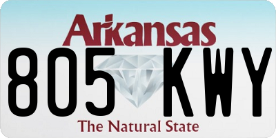 AR license plate 805KWY