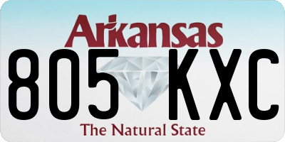 AR license plate 805KXC