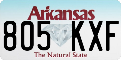 AR license plate 805KXF