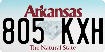 AR license plate 805KXH