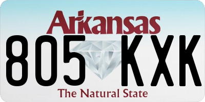 AR license plate 805KXK