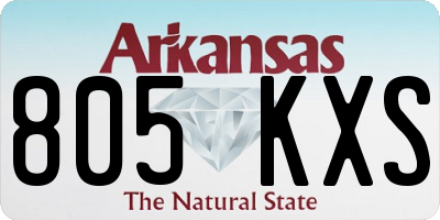 AR license plate 805KXS