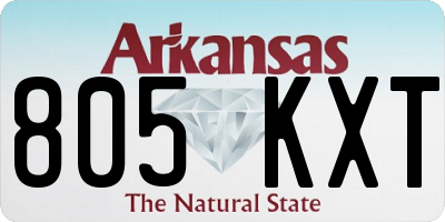 AR license plate 805KXT