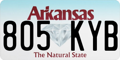 AR license plate 805KYB
