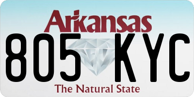 AR license plate 805KYC