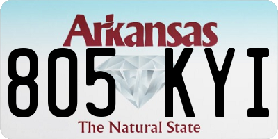 AR license plate 805KYI