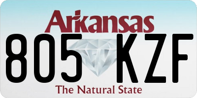 AR license plate 805KZF