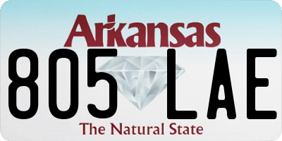 AR license plate 805LAE