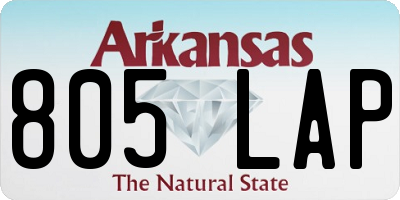 AR license plate 805LAP