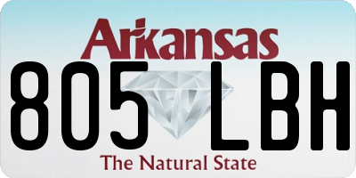 AR license plate 805LBH