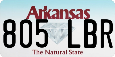 AR license plate 805LBR
