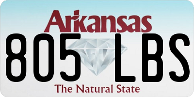 AR license plate 805LBS