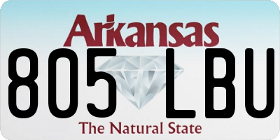 AR license plate 805LBU