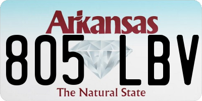 AR license plate 805LBV