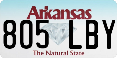 AR license plate 805LBY