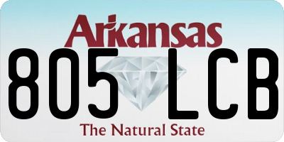 AR license plate 805LCB