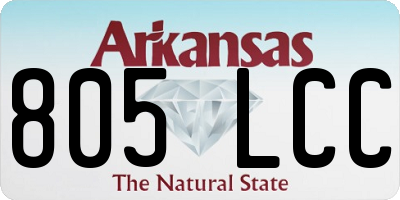 AR license plate 805LCC