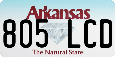 AR license plate 805LCD