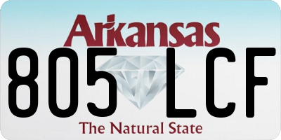 AR license plate 805LCF