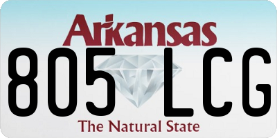 AR license plate 805LCG