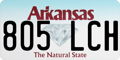 AR license plate 805LCH