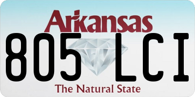 AR license plate 805LCI
